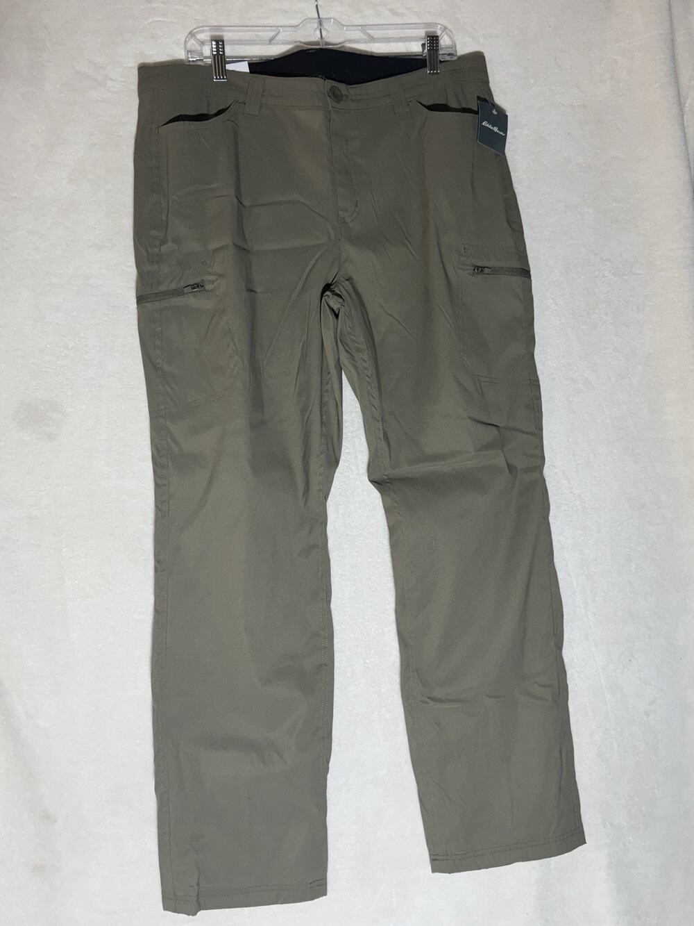 Eddie Bauer Women's Micro Fleece LinedRainer Pants Size 14 Olive Army Green NWT